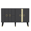 Asir Credenza con 4 ante Eagle Antracite
