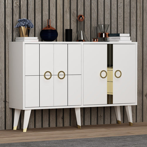 Asir Credenza con 4 ante Eagle Bianco