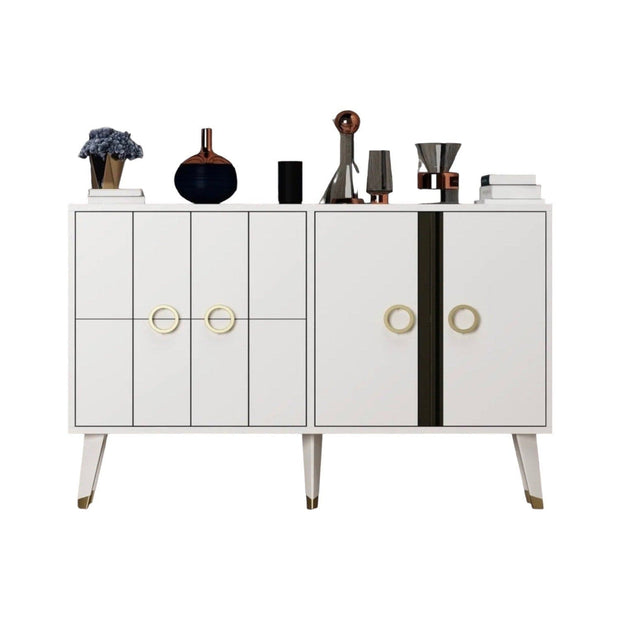Asir Credenza con 4 ante Eagle Bianco