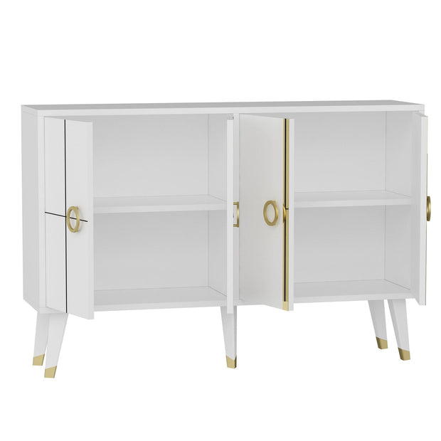 Asir Credenza con 4 ante Eagle Bianco