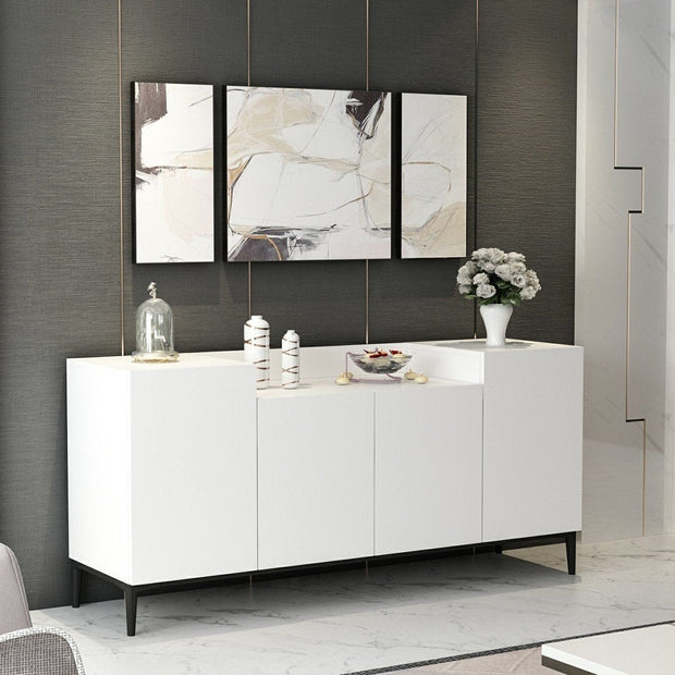 Asir Credenza con 4 ante Ellaria Bianco
