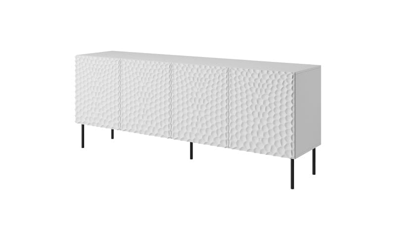 Halmar Credenza con 4 ante Hole Bianco