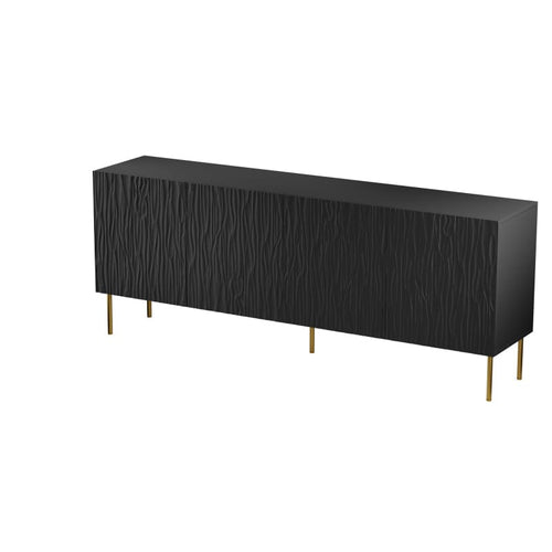 Halmar Credenza con 4 ante Jungle Nero