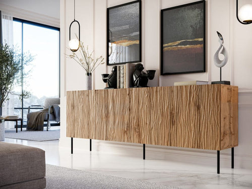 Halmar Credenza con 4 ante Jungle Quercia