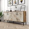Asir Credenza con 4 ante Kiev 160 Marmo