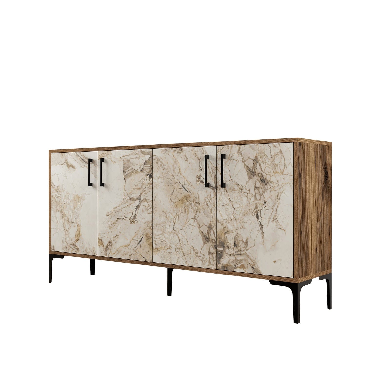 Asir Credenza con 4 ante Kiev 160 Marmo