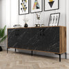 Asir Credenza con 4 ante Kiev Noce