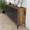 Asir Credenza con 4 ante Kiev Noce