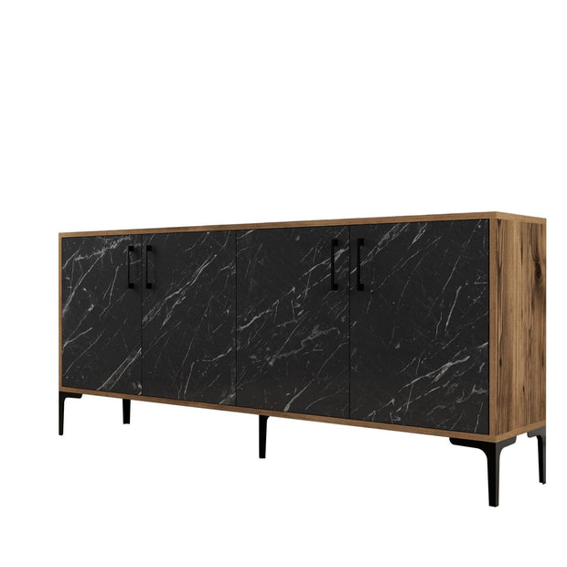 Asir Credenza con 4 ante Kiev Noce
