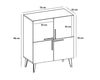 Asir Credenza con 4 ante Makro Noce