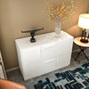 Asir Credenza con 4 ante Mares Bianco
