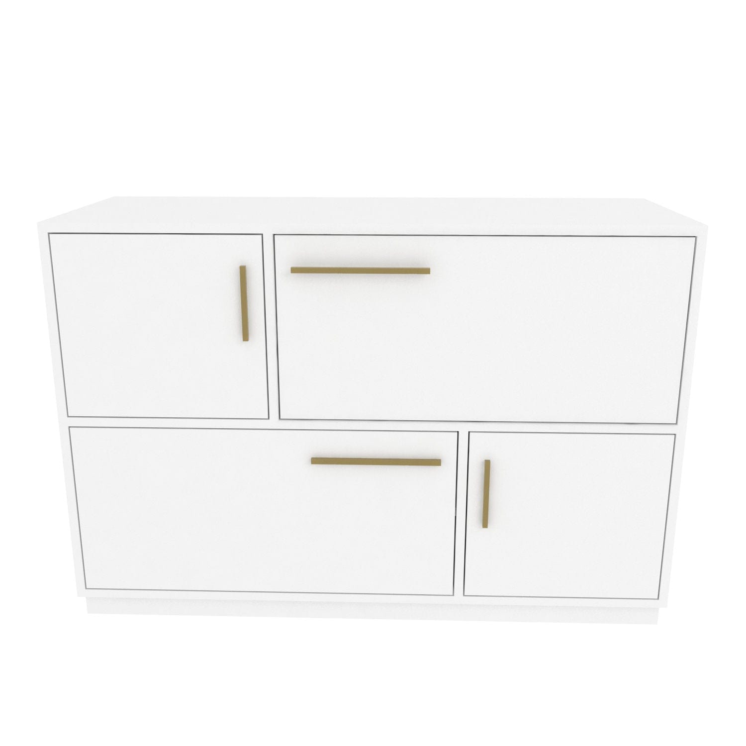 Asir Credenza con 4 ante Mares Bianco