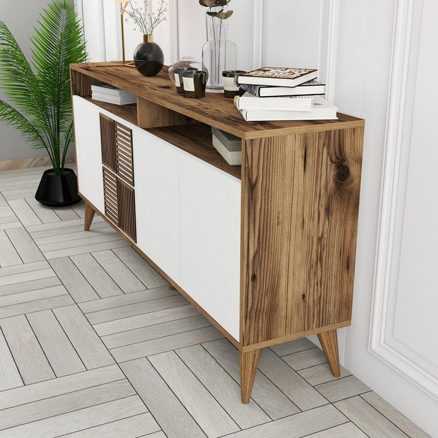 Asir Credenza con 4 ante Milan 160 Bianco