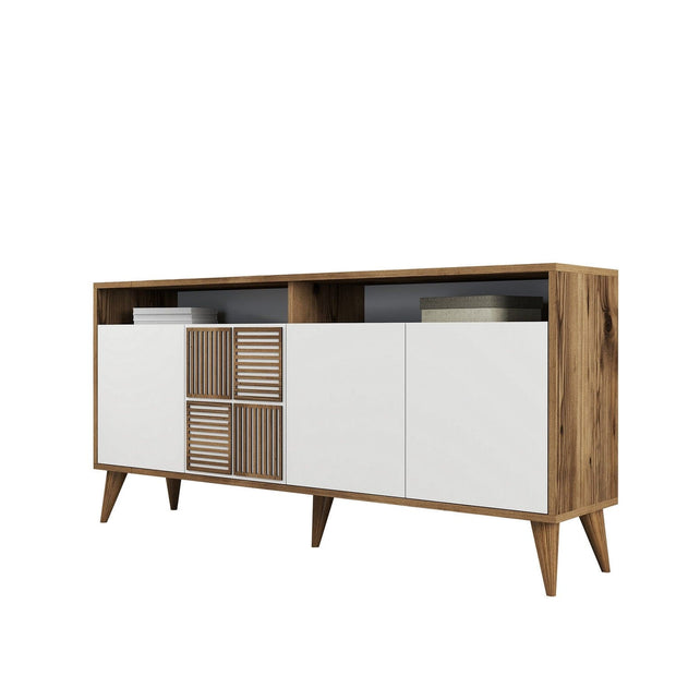Asir Credenza con 4 ante Milan 160 Bianco
