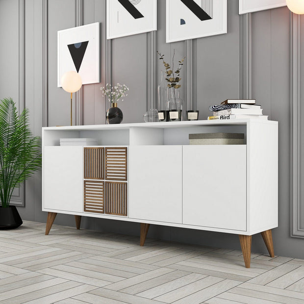Asir Credenza con 4 ante Milan 160 Bianco