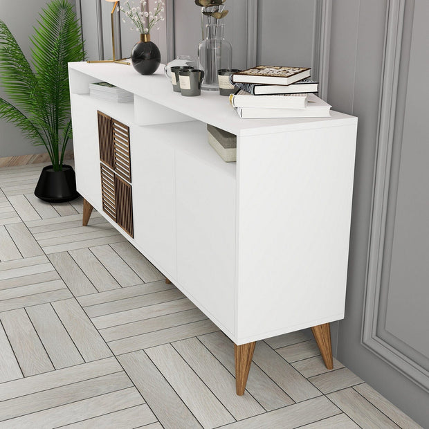 Asir Credenza con 4 ante Milan 160 Bianco