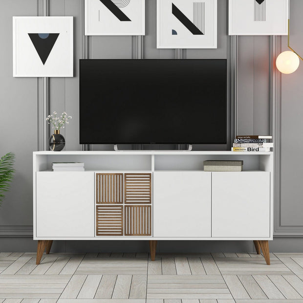 Asir Credenza con 4 ante Milan 160 Bianco