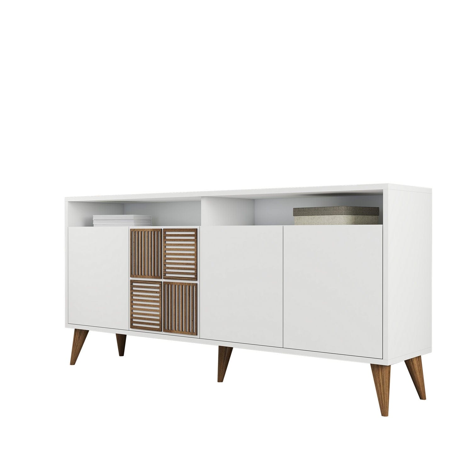 Asir Credenza con 4 ante Milan 160 Bianco