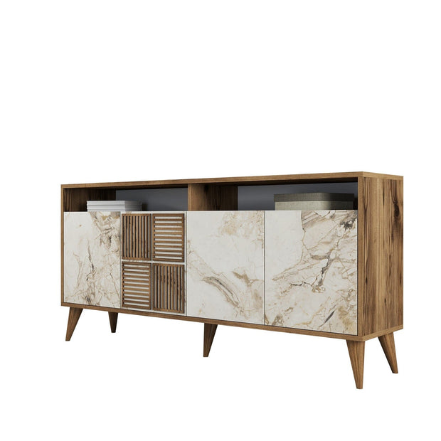Asir Credenza con 4 ante Milan 160 Marmo