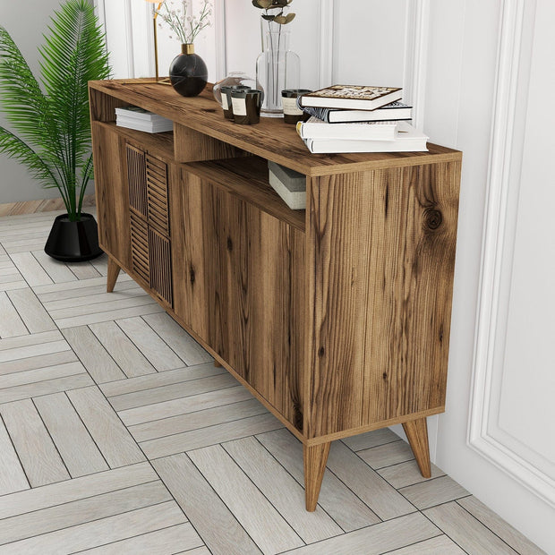 Asir Credenza con 4 ante Milan 160 Noce