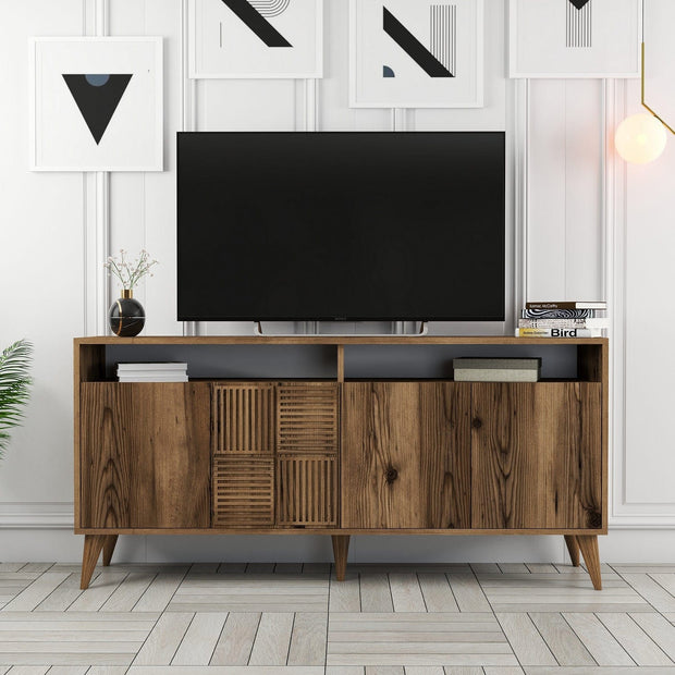 Asir Credenza con 4 ante Milan 160 Noce