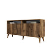 Asir Credenza con 4 ante Milan 160 Noce