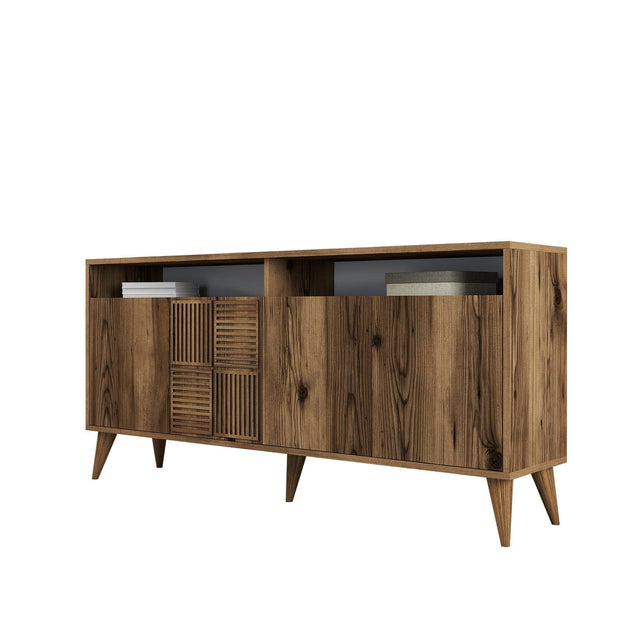 Asir Credenza con 4 ante Milan 160 Noce