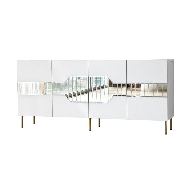 Asir Credenza con 4 ante Milan Bianco