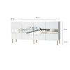 Asir Credenza con 4 ante Milan Bianco