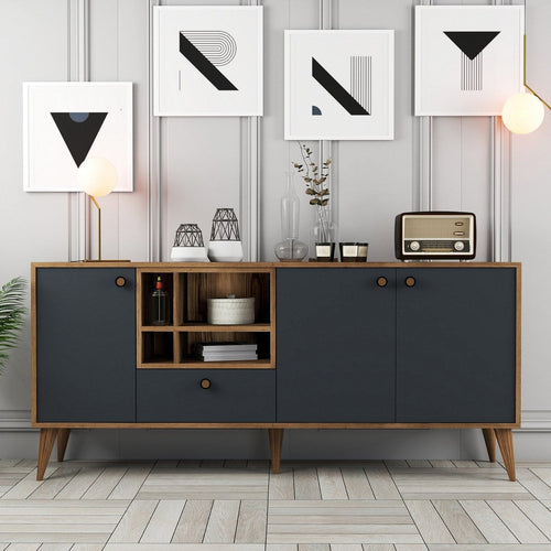Asir Credenza con 4 ante Napoli Antracite