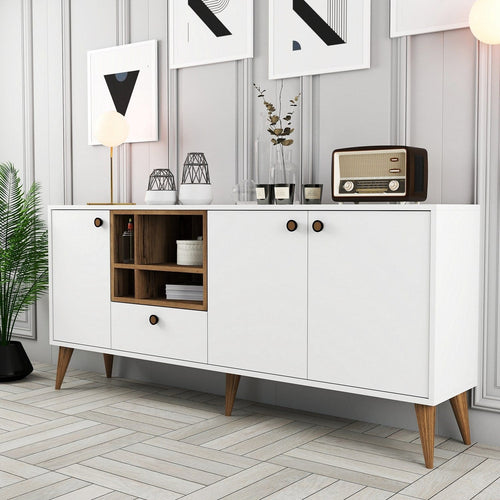 Asir Credenza con 4 ante Napoli Bianco