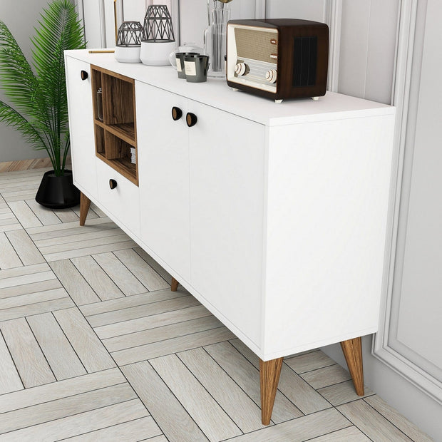 Asir Credenza con 4 ante Napoli Bianco