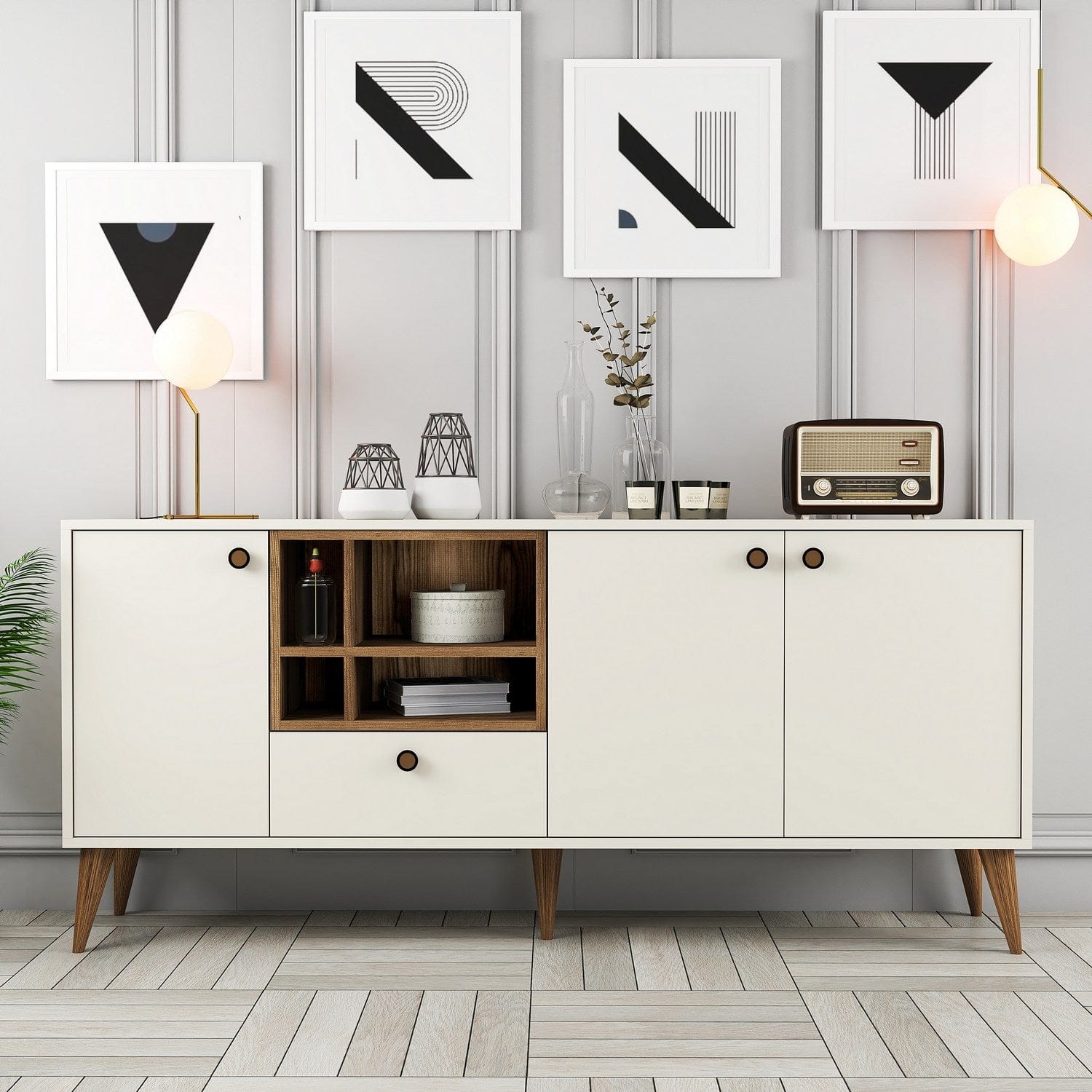 Asir Credenza con 4 ante Napoli Crema