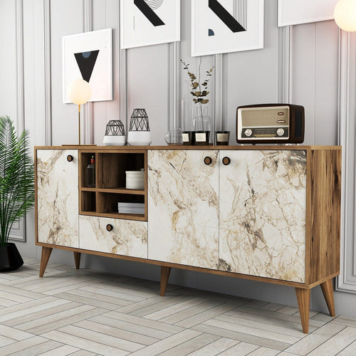 Asir Credenza con 4 ante Napoli Marmo