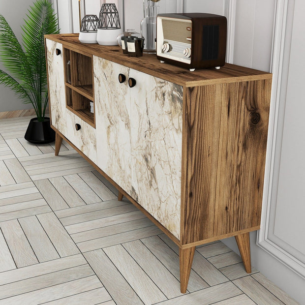 Asir Credenza con 4 ante Napoli Marmo