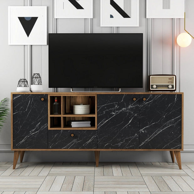 Asir Credenza con 4 ante Napoli Nero