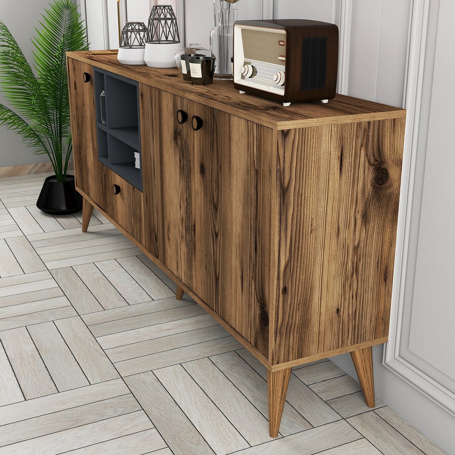 Asir Credenza con 4 ante Napoli Noce