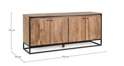 Bizzotto Credenza con 4 ante Nartan Naturale