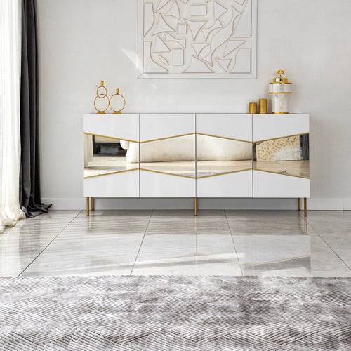 Asir Credenza con 4 ante Nice Bianco