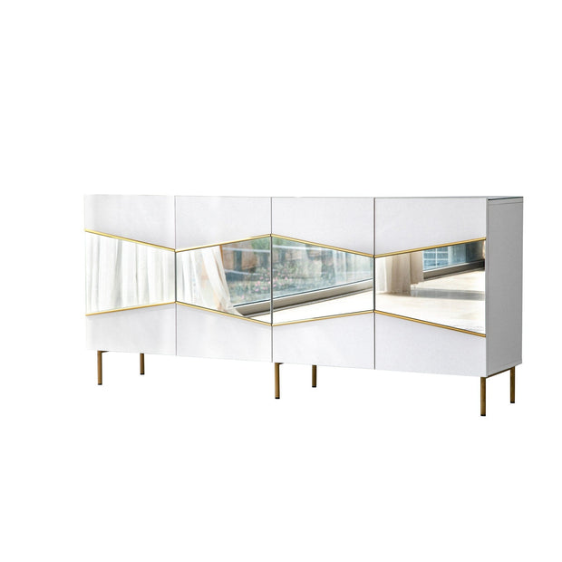 Asir Credenza con 4 ante Nice Bianco