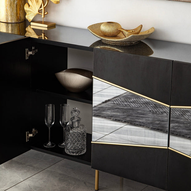 Asir Credenza con 4 ante Nice Grigio