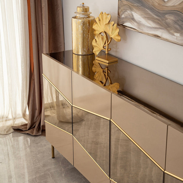 Asir Credenza con 4 ante Nice Ottone
