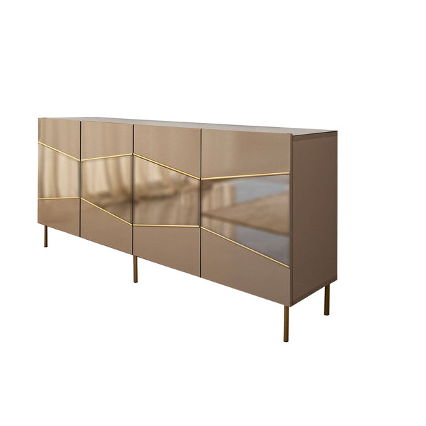 Asir Credenza con 4 ante Nice Ottone