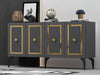 Asir Credenza con 4 ante Nora Antracite