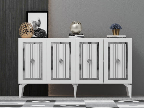 Asir Credenza con 4 ante Nora Argento