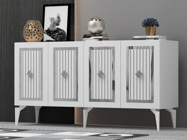 Asir Credenza con 4 ante Nora Argento