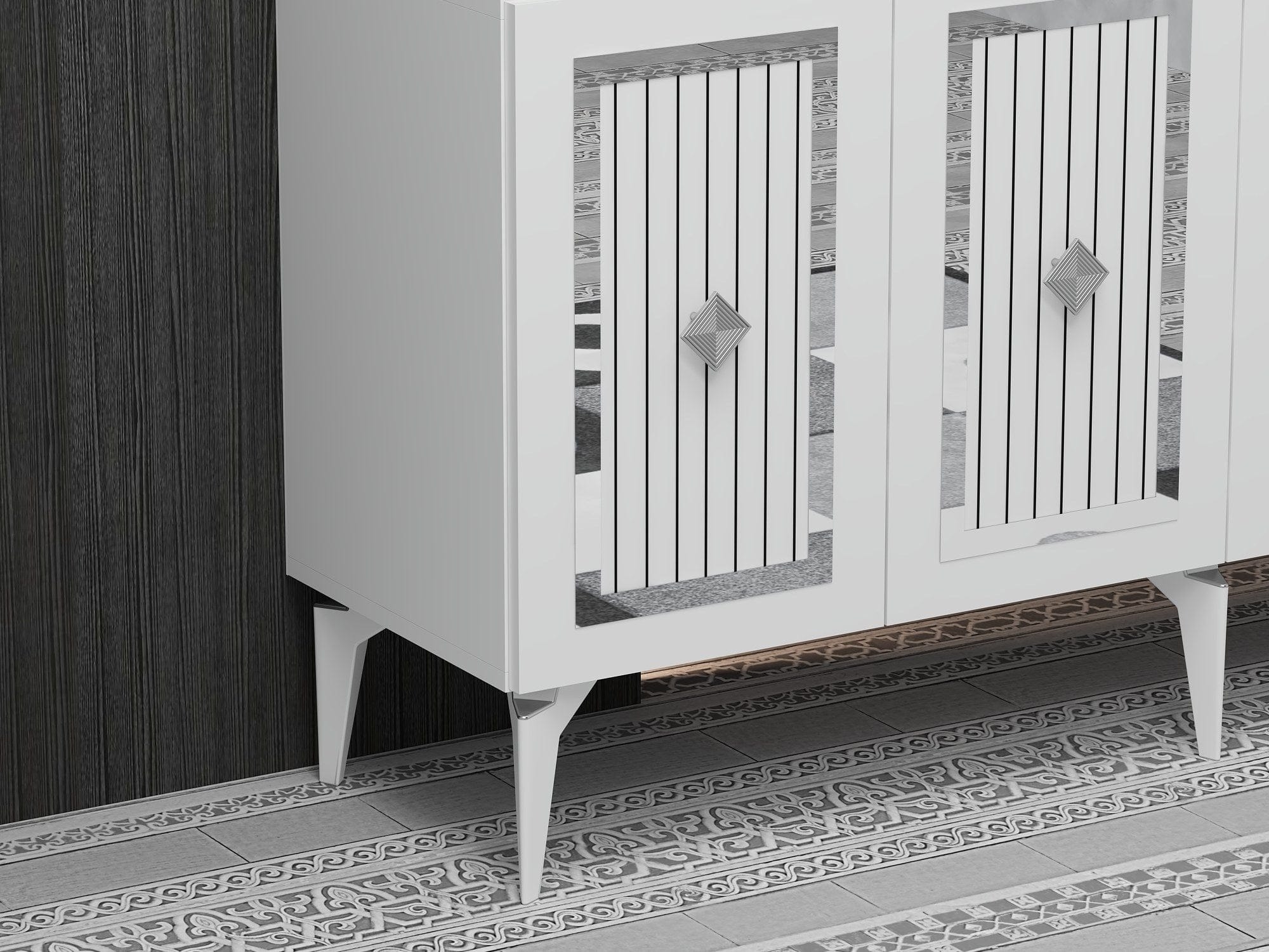 Asir Credenza con 4 ante Nora Argento