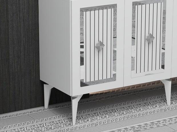 Asir Credenza con 4 ante Nora Argento