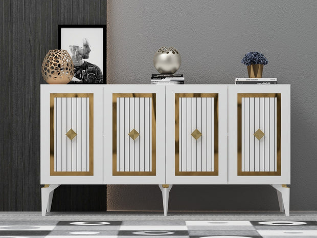 Asir Credenza con 4 ante Nora Oro