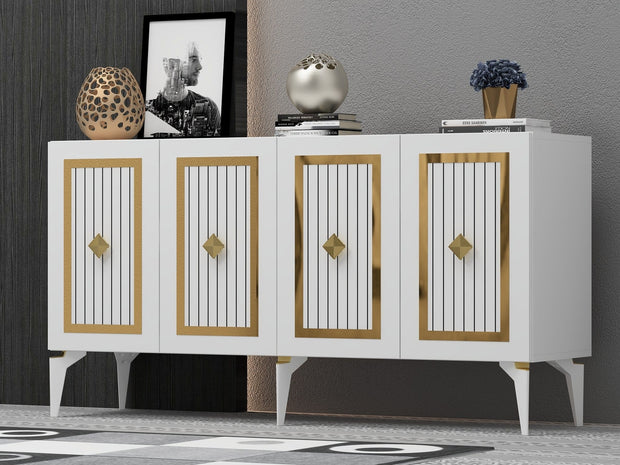 Asir Credenza con 4 ante Nora Oro